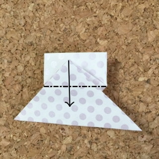 ハートのしおりの折り方11
